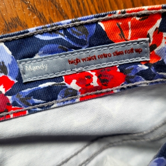 Citizens Of Humanity Mandy High Waist Retro Slim Floral Jeans Size 25 USA B23 - Picture 6 of 13